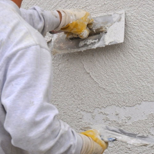 Worker Applying Terrashield